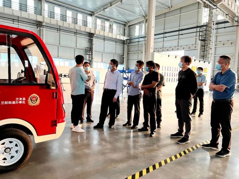 馬衛縣長調研指導安陽獵鷹工廠 | 勉勵獵鷹擴產能、申項目